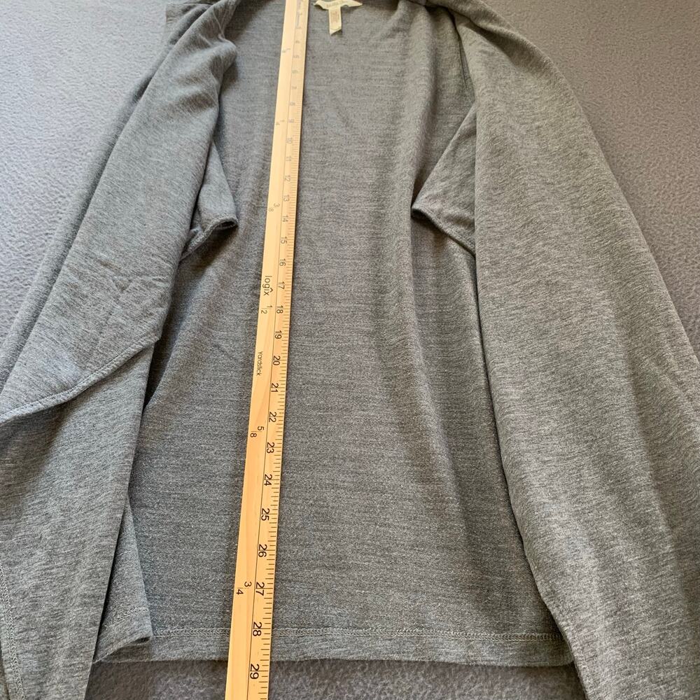 Matilda Jane Count it Out Vest Sleeveless Open Drape Waterfall Cardigan Gray Mdm - Picture 8 of 9